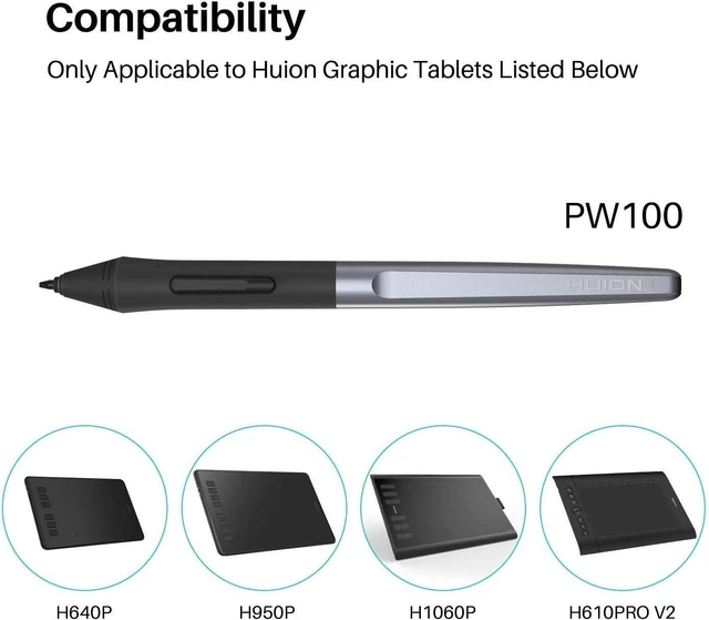 Alt view image 3 of 7 - HUION PW100 Battery-Free Stylus