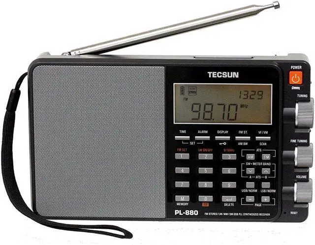 Main image of Tecsun PL880 Portable Digital PLL Dual Conversion AM/FM Longwave Shortwave Radio with SSB (Single Side Band) Reception
