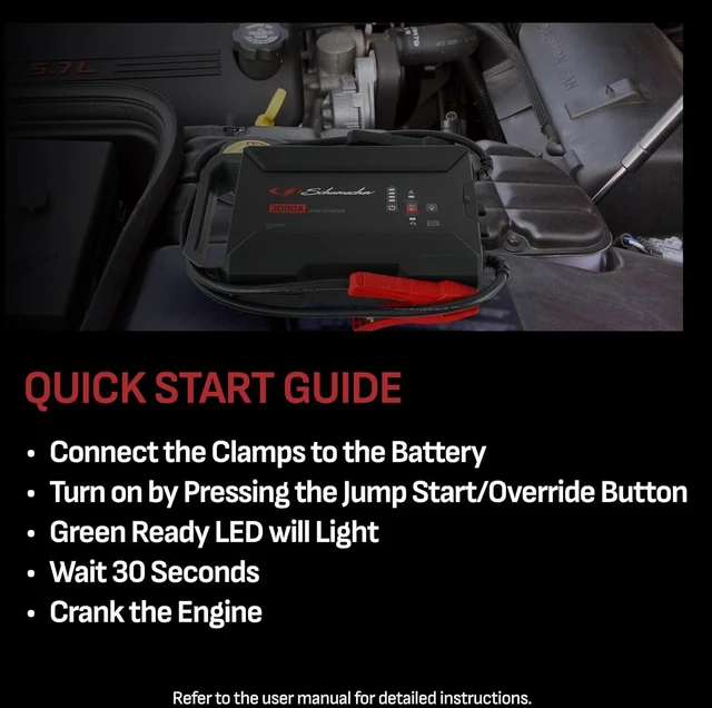 Alt view image 3 of 7 - Schumacher Electric Portable Car Battery Jump Starter & Power Bank SL1653