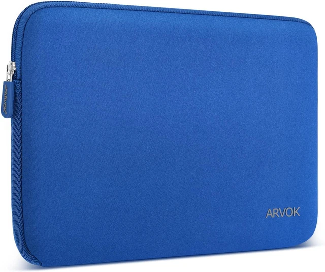 Main image of Arvok 11 11.6 12 Inch Laptop Sleeve Case for MacBook Air 12, Water-Resistant Neoprene Notebook Computer Tablet Sleeve, Carrying Bag Cover for Chromebook/HP/Dell/Lenovo/Asus/Acer, Dark Blue