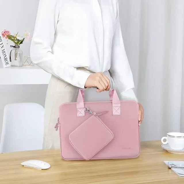 Alt view image 2 of 7 - 11.6 12.9 13 inch Elastic Laptop Sleeve with Small Case Compatible with 13 inch MacBook Neo Air Pro M5/M4/M3/M2/M1, iPad 13 12.9, XPS 13 and Most 11.6 12.9 13 inch Notebooks Tablets,P02K01