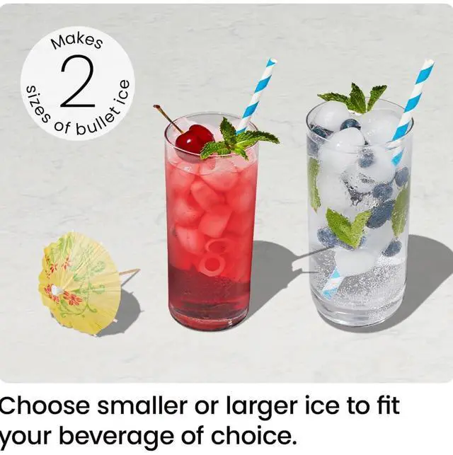 Alt view image 4 of 7 - ICEMAN Dual-Size Ice Maker Countertop - Portable Ice Machine, Large and Small Ice Machine Maker with Self Cleaning, 9 Cubes in 7 Mins, 22lbs/24hrs, for Home, Kitchen, Office, Party, Ice Scoop Included