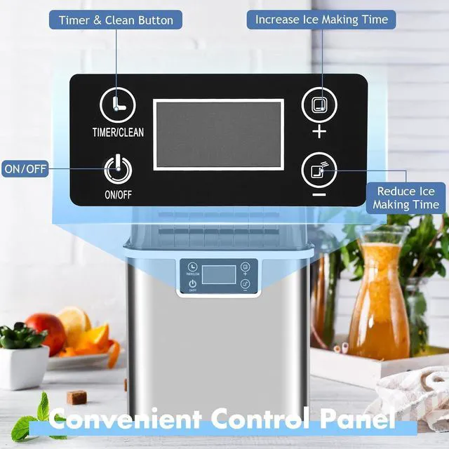 Alt view image 4 of 7 - ARLIME Countertop Ice Maker, Portable Self-Cleaning Ice Machine