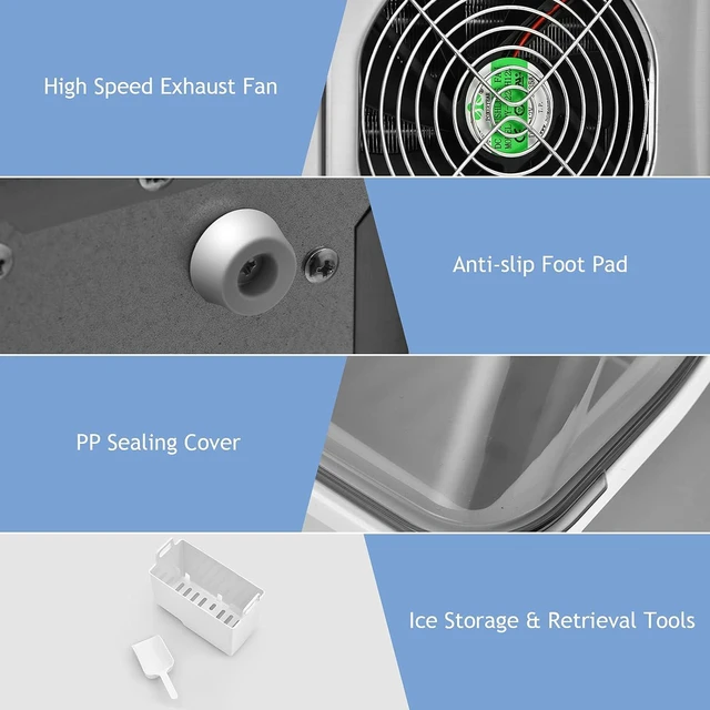 Alt view image 6 of 7 - ARLIME Countertop Ice Maker, Portable Self-Cleaning Ice Machine