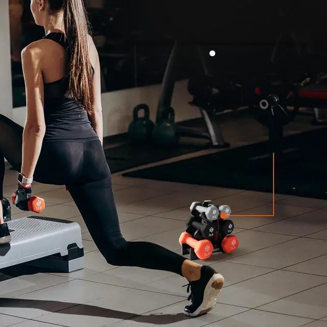 Alt view image 5 of 7 - Squatz Adjustable Dumbbell Set 70-140LB Adjustable Dumbbells For Home Gym, Anti-Slip Handle With HeavyDuty Plates, Exercise Fitness Dumbbells For Home Gym Strength & Weight Training