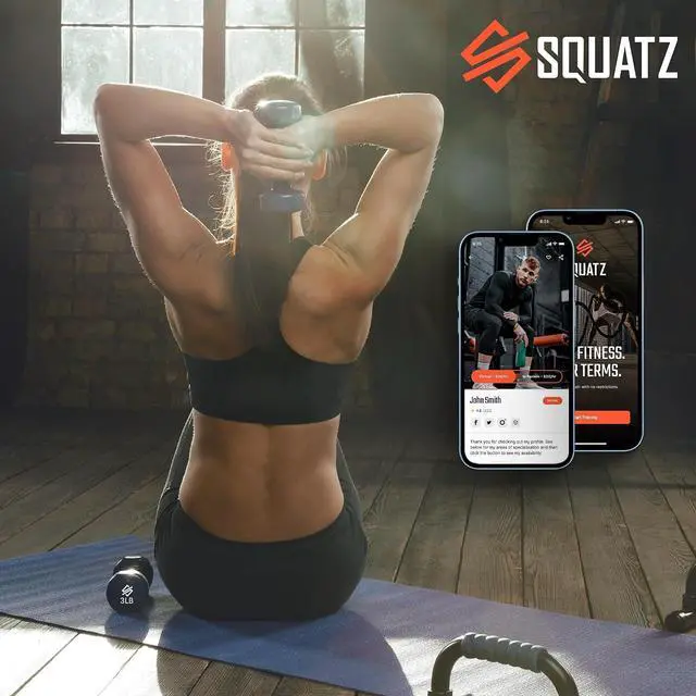 Alt view image 7 of 7 - Squatz Adjustable Dumbbell Set 70-140LB Adjustable Dumbbells For Home Gym, Anti-Slip Handle With HeavyDuty Plates, Exercise Fitness Dumbbells For Home Gym Strength & Weight Training
