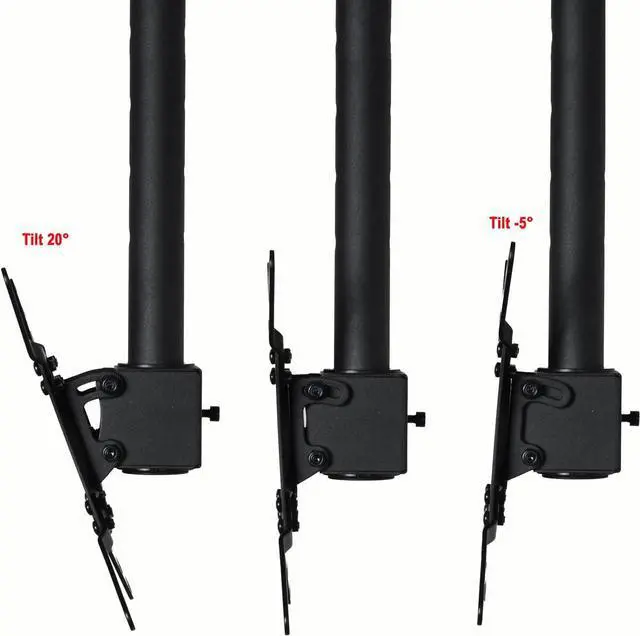 Alt view image 3 of 7 - VideoSecu Tilt Swivel LCD UHD TV Monitor Ceiling Mount Fits Most 32"- 40" LCD LED Flat Panel Display Max VESA 200x200 mm Max Loading up to 66 lbs Height Adjustable ML406B2 1NJ