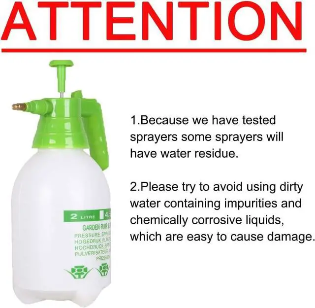Alt view image 5 of 5 - Joywayus 68oz Garden Pump Sprayer Portable Yard & Lawn Sprayer for Spraying/Watering/Home Cleaning/Car Washing 0.5 Gallon
