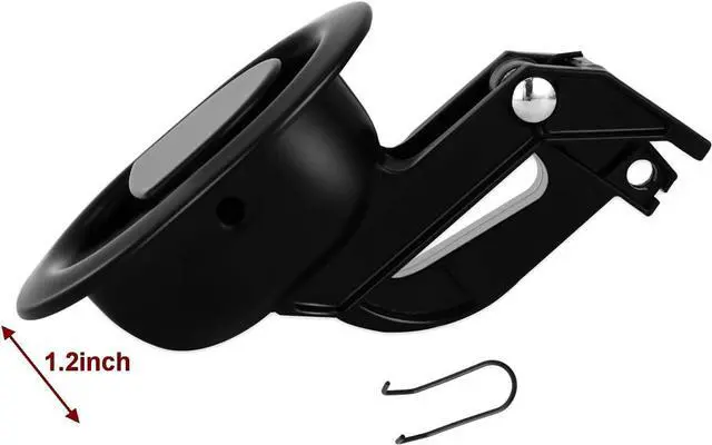 Alt view image 3 of 5 - 2Pcs Sturdy Universal All-Metal Sofa Chair Recliner Release Pull Handle Replacement Parts, Heavy-Duty Zinc Alloy, Fits Ashley, Lazy Boy and Most Recliner Brands, Handle Size 3" x 3.5"