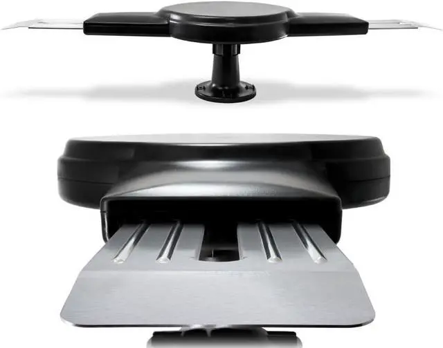 Main image of Amplified RV Antenna by Continu.us | CA1500 Digital TV 360° Reception, 55 Mile Range, Power Amplified Recreational Vehicle HD Caravan Antenna. Portable, Compact & Waterproof. (Black)