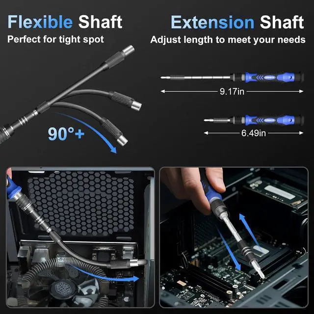 Alt view image 4 of 7 - STREBITO Electronics Precision Screwdriver Sets 142-Piece with 120 Bits