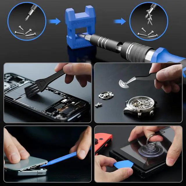 Alt view image 6 of 7 - STREBITO Electronics Precision Screwdriver Sets 142-Piece with 120 Bits