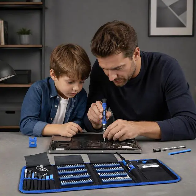 Alt view image 7 of 7 - STREBITO Electronics Precision Screwdriver Sets 142-Piece with 120 Bits
