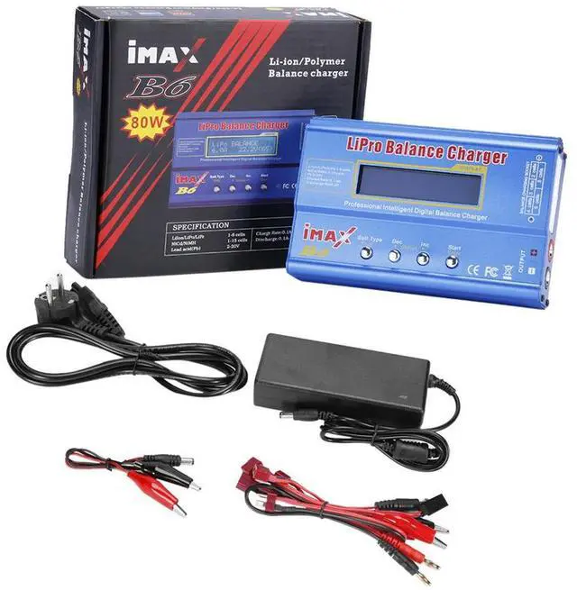 Alt view image 3 of 3 - 50/80W Balance Discharger LCD Dispaly Digital Pack Charger Discharge Power 5W for Lion LiPo NiMH NiCd LiFe Pb RC