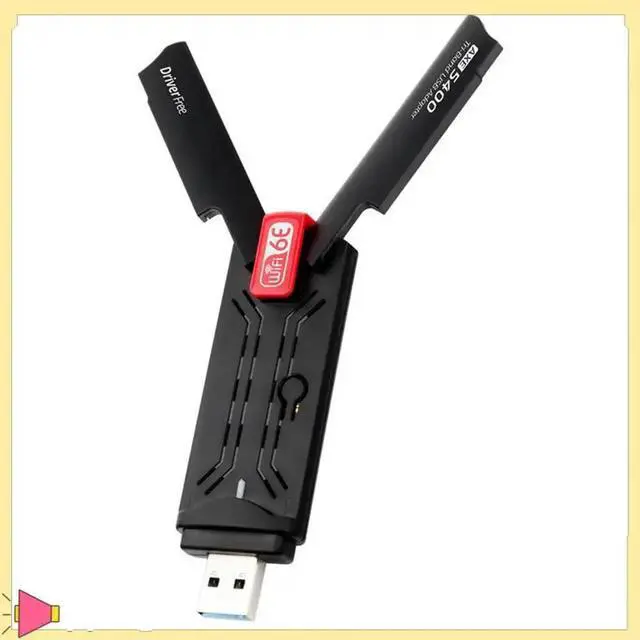 Alt view image 7 of 7 - AX5400 6e Adapter 5400Mhz USB3.0 Adapter 2.4G/5G/6Ghz Adapter WPA3 802.11AX Wireless Network Card For Win 10/11