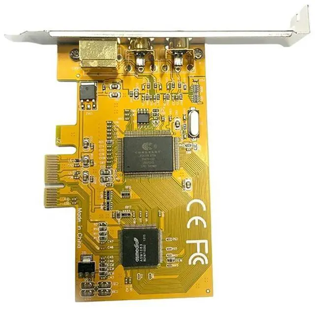 Alt view image 6 of 7 - PCIE To AV 878A Video Capture Card PCIE 878 Surveillance HD Image 640X480 2 PORTS AV Svhs Terminal Connector Capture Card