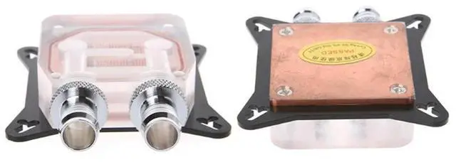 Alt view image 7 of 7 - GPU Water Block Cooling Double Channel Copper Cooler For Graphics Card Radiator