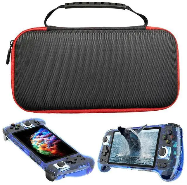 Alt view image 6 of 7 - EVA Portable Bag Shockproof Hardshell Case Anti-scratch with Mesh Pocket for Anbernic RG556 Retro Handheld Game Console