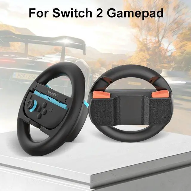 Alt view image 6 of 7 - 2pcs/Set Racing Steering Wheels for Switch 2 Handle Grips Controller Handle Holder for Nintendo for Switch 2 Controller Gamepad