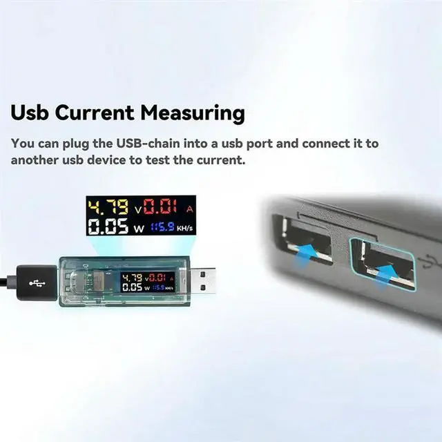Alt view image 4 of 6 - Nmminer Miner 117KH/S USB Chain ESP32 Crypto Miner With Adapter BTC Solo Lottery Miner Ammeter USB-A Series Form Chain
