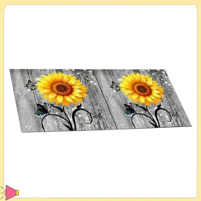 Alt view image 6 of 7 - Flowers Washer Dryer Dust Cover Mat For Top Washing Machine Dust Cover Pad Fast Drying Absorbent Mat Top Protector Mat