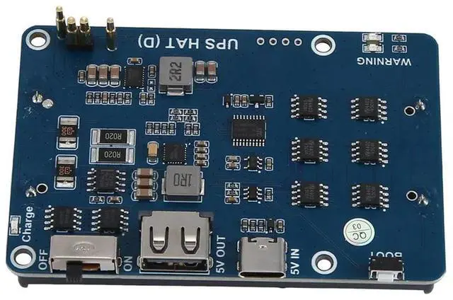 Alt view image 5 of 7 - Power UPS Module Power Supply Module For Raspberry Pi Uninterruptible Capacity Thimble Charge Discharge 5V Output Power Module
