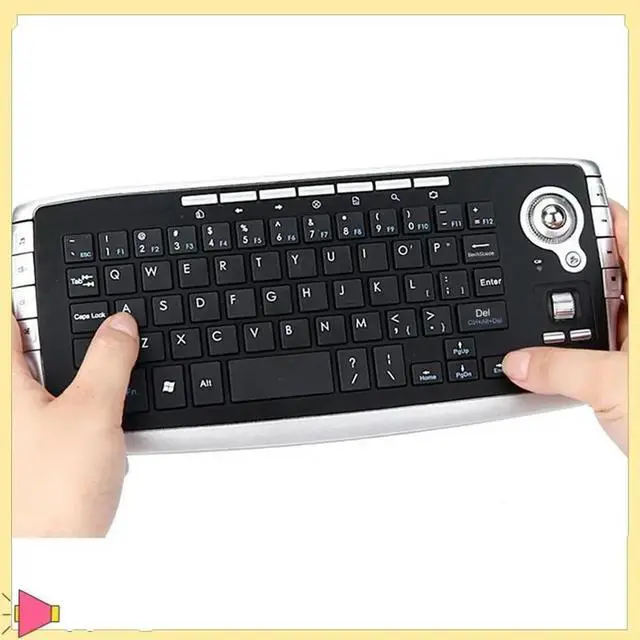 Alt view image 5 of 7 - Trackball Keyboard Scroll Wheel Mini USB Keyboard Two-In-One Mouse And Keyboard Set