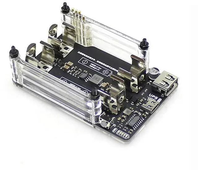 Alt view image 6 of 6 - UPS Lite UPS Power HAT Board With Electricity Detection For Raspberry Pi 4B 3B+ 3B