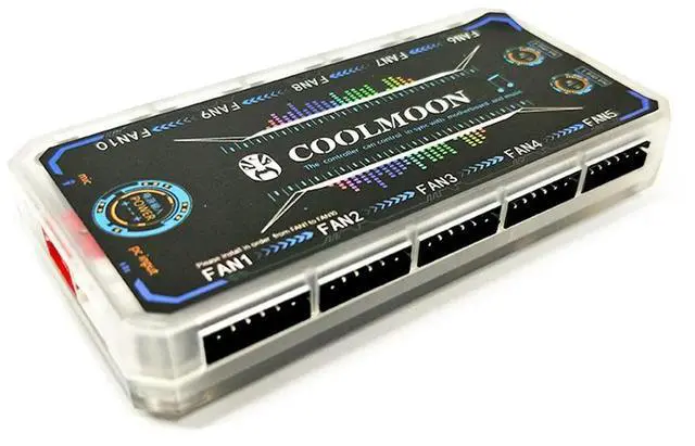 Alt view image 7 of 7 - RGB Fan Controller 12cm Remote Control Computer Case 12V PC Cooling Chassis Fan Computer Water Cooling System Waterblock