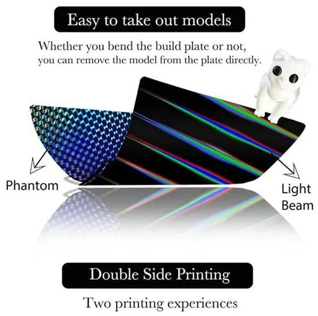 Alt view image 7 of 7 - Hot Bed Printing Panel 257X257mm Build Plate For A1/X1C/X1/P1P/P1S Printer Replacement Parts Accessories