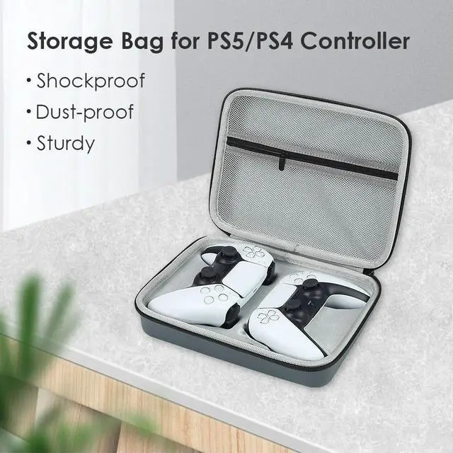 Alt view image 6 of 7 - Travel Portable Protective Carrying Case Dual Wireless Controller Hard Carrying Case for  DualShock Accessories