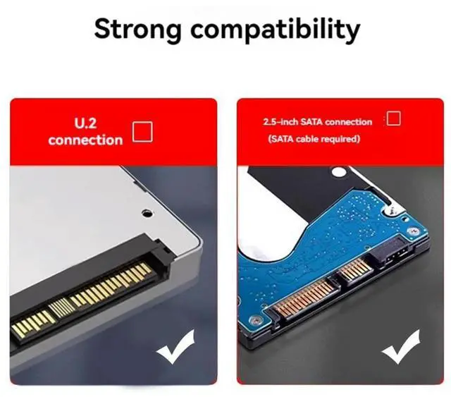 Alt view image 6 of 7 - PH46-4 4-Disk SFF8639 U.2 NVME & SATA 2.5-Inch Hard Drive to PCIE4.0 Split Card PCIE4.0 X16 Hard Disk Adapter Card