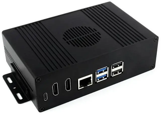 Alt view image 7 of 7 - Multi-Functional All-In-One Mini-Computer Kit Designed for Raspberry Pi 5, Aluminum Alloy Case for PCIe Adapter C