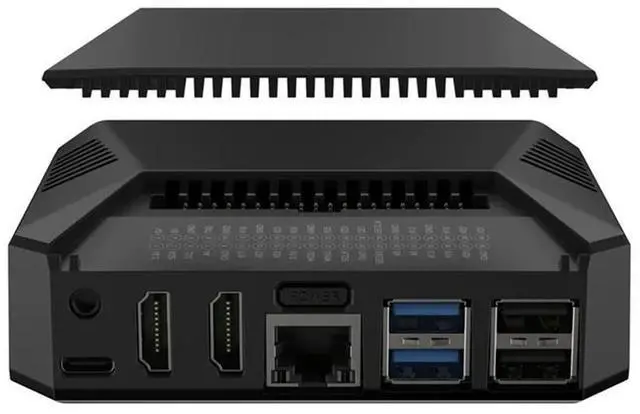 Alt view image 3 of 4 - Argon ONE V3 Case For Raspberry Pi 5 Aluminum Shell Bulit-In PWM Fan Full -Compatible IR Power Button Receiver