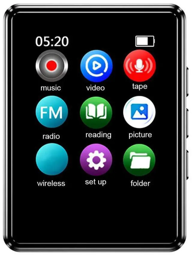 Alt view image 6 of 7 - MP3/MP4 Mini Portable Player Compatible with Bluetooth Sport Music Player Built in Speaker 128GB 1.77 Inch for Student Daily Use