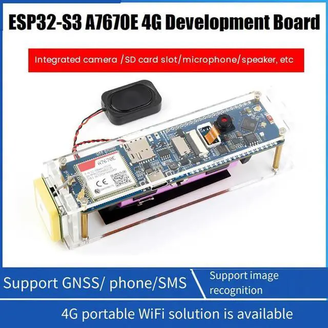 Alt view image 6 of 7 - ESP32-S3 A7670E 4G Development Board Blue Board PCB Supports 4G LTE Cat-1/2G Bluetooth5 GNSS Positioning Development Bo