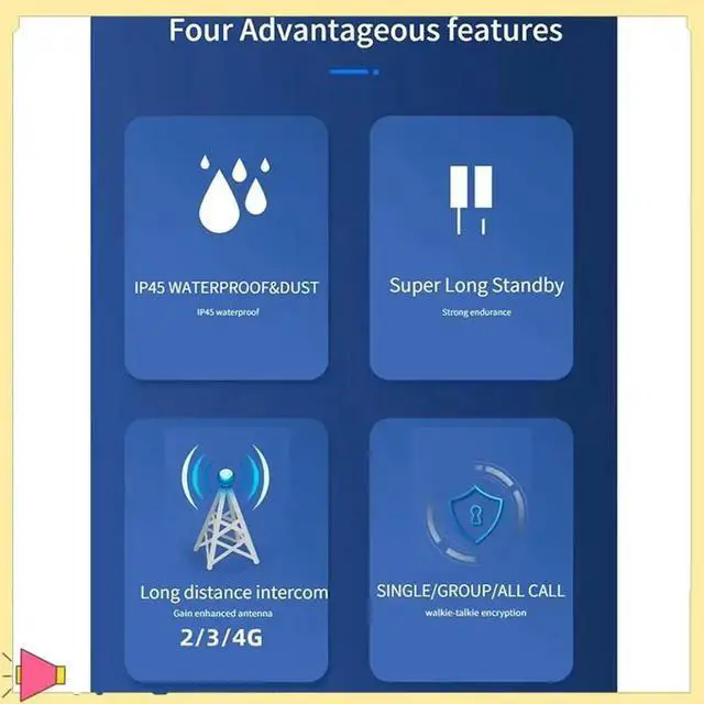 Alt view image 7 of 7 - Zello Walkie Talkie 4G Full Network Bluetooth Outdoor Global Waterproof Walkie Talkie For Android LTE 2G 3G 4G