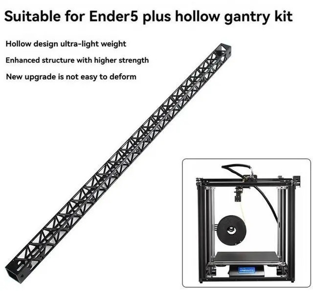 Alt view image 7 of 7 - 3D Printer Accessories CNC Hollow Gantry Light Weight X Axis For Ender-5 Plus Ultra-Light Design High Strength