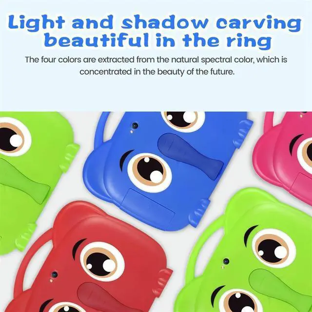 Alt view image 7 of 7 - 7 Inch Kids Tablet Quad Core 1+8G Dual Card Android 7.0 Tablets for Study Education Kids Gift Kids Software,Green