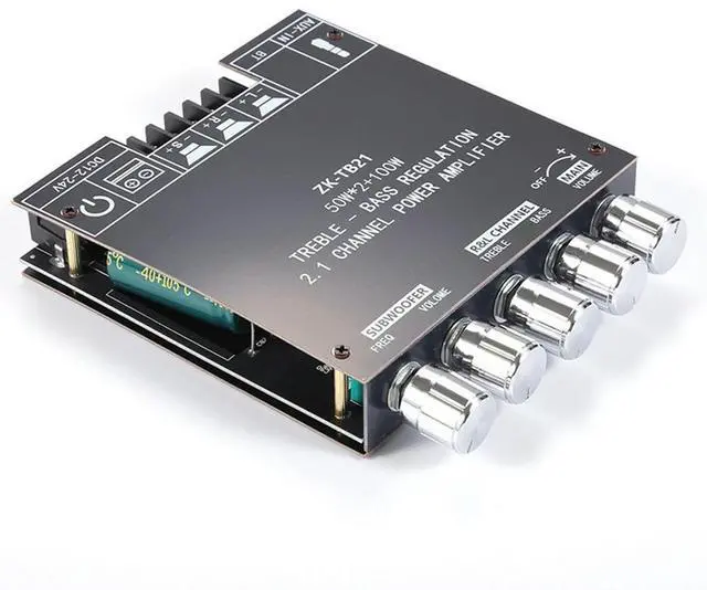 Alt view image 5 of 7 - TPA3116D2 Channel Subwoofer Amplifier Board 50W 50W 100W Digital Audio Stereo Power Amplifier Module for DIY Wireless Speakers