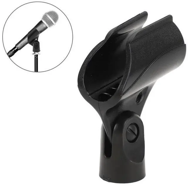 Alt view image 3 of 3 - Wireless Microphone Clip Adjustable Angle Wire Mic Clamp Shock Mount Bracket Clamp Head U Shape Clamp for 2530mm Diameter Mic