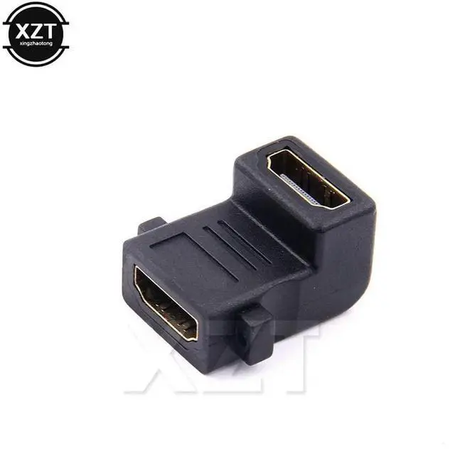 Alt view image 2 of 4 - HDMI-compatible Cable Adapter Converters 90 Degree Angle to Female for 1080P HDTV Cable Adaptor Extension Coupler Connector