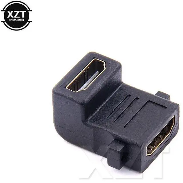 Alt view image 4 of 4 - HDMI-compatible Cable Adapter Converters 90 Degree Angle to Female for 1080P HDTV Cable Adaptor Extension Coupler Connector