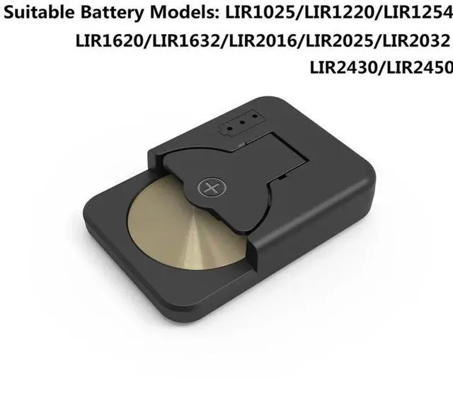 Alt view image 2 of 4 - 2X USB C Coin Cells Button Charger For LIR1025/1220/1254/1620/1632/2016/2025/2032/2430 Button Charger A