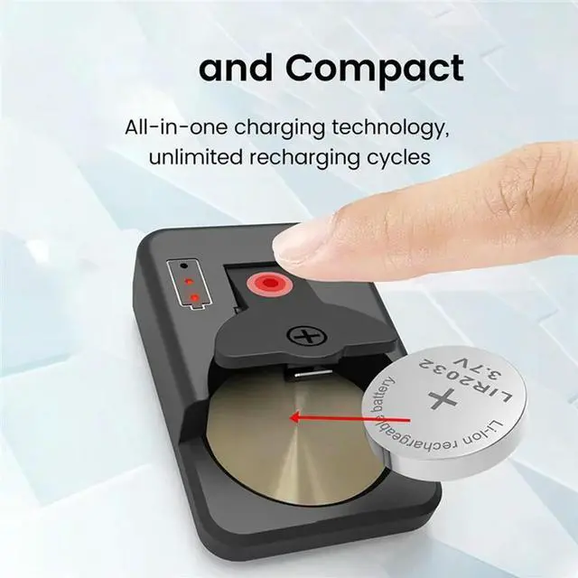 Alt view image 3 of 4 - 2X USB C Coin Cells Button Charger For LIR1025/1220/1254/1620/1632/2016/2025/2032/2430 Button Charger A