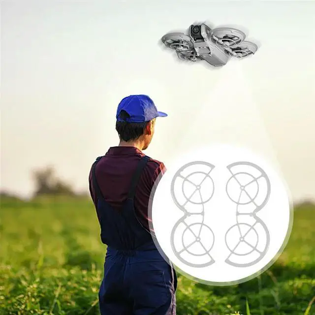 Alt view image 2 of 4 - For Neo Drone Propeller Propeller Blade Anti-Collision Guard For Neo Drone Accessories Green