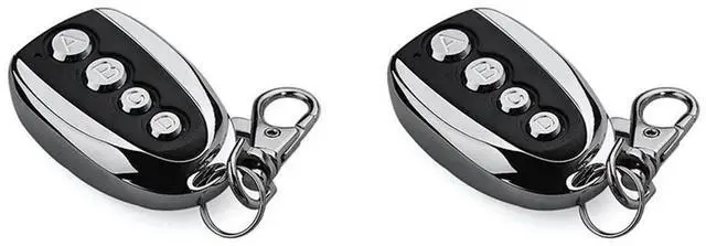 Alt view image 3 of 4 - 2X Universal 433Mhz Garage Door Opener Remote Control, 4-Button Keychain Duplicator For Gates And Doors, Compact Design