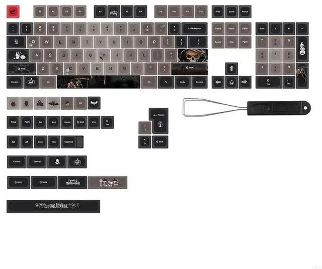 Alt view image 2 of 3 - Mechanical Keyboard Keycaps XDA Height for GK61/64/68/87/104/108 MX 137 Switches