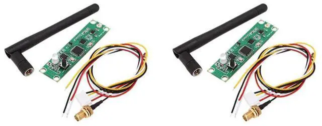 Alt view image 3 of 4 - 2X 2.4G DMX Wireless Controller DMX512 Transmitter Receiver 2 In 1 PCB Module With Antenna For Built-In DIY Stage Light