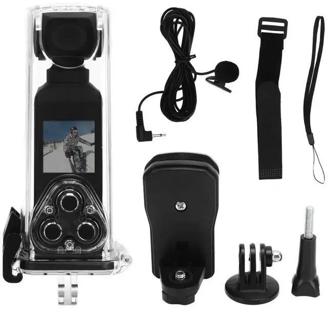 Main image of Pocket Camera 4K HD 270° Rotatable Anti Shaking with Mic Clip for Outdoor Riding Diving Shooting